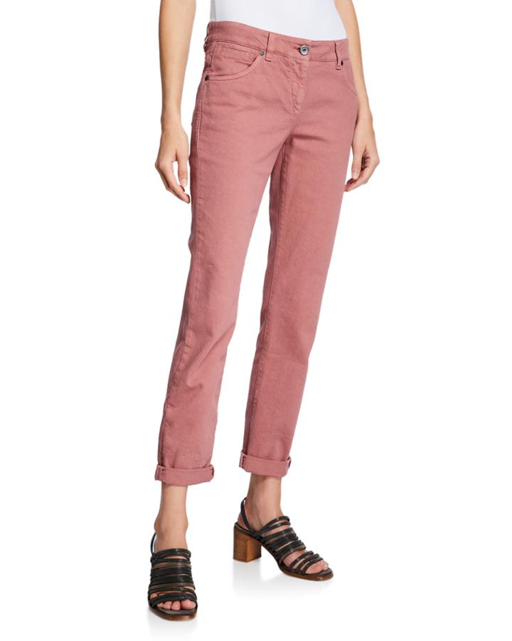 Mid-rise Garment-dyed Denim Jeans