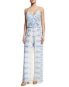 Bianca Roselle Scallop Lace Jumpsuit, White