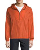 Hooded 1/4-zip Anorak Jacket