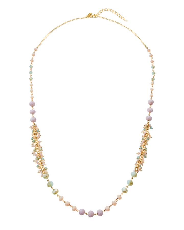 Lavender Single-strand Necklace W/ Dangles