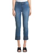 Sheri Embroidered-ankle Jeans,