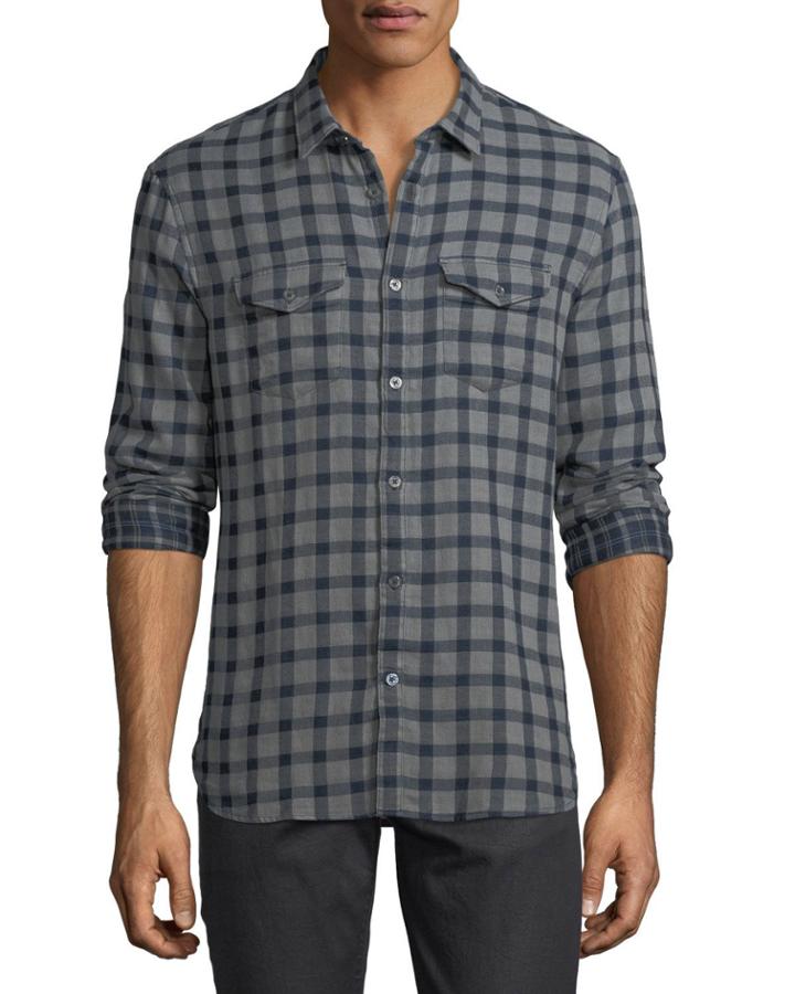 Plaid Cotton Western
