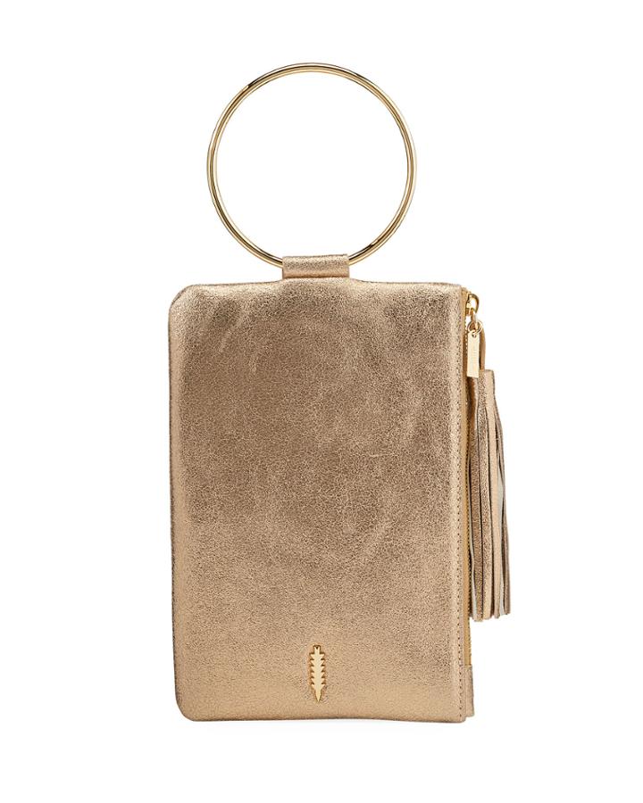Nolita Ring Metallic Leather Clutch Bag