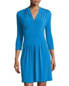 Tinka V-neck 3/4-sleeve Dress,