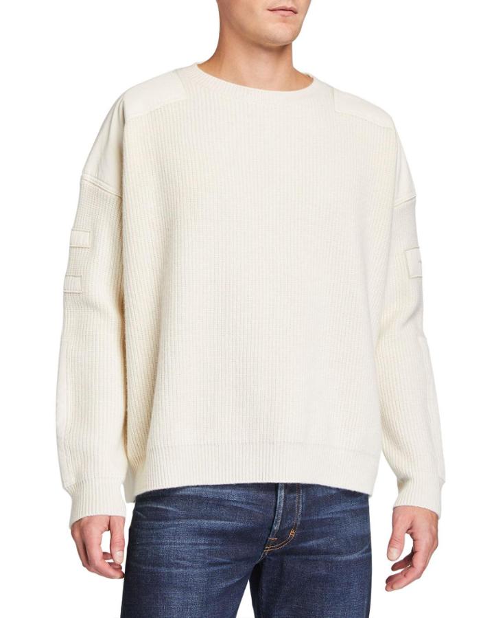 Men's Military Patch Crewneck