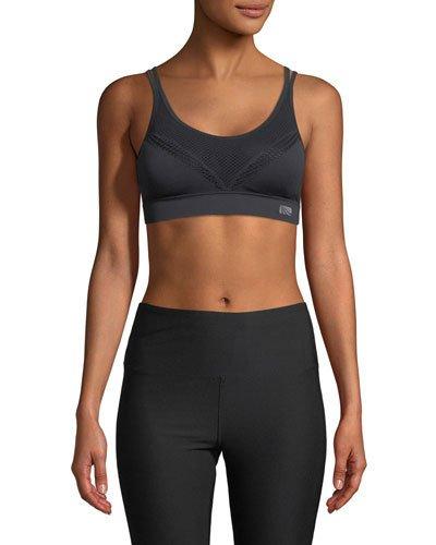 Skylar Seamless Sports Bra, Black