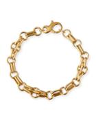 Estate 18k Yellow Gold Double-link Bracelet,