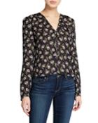 Ashville Floral V-neck Long-sleeve