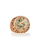 Roberto Coin 18k Rose Gold, Prasiolite & Diamond Mauresque Ring, Women's