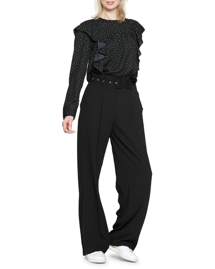 Suzette Buckle Wide-leg Pants