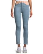 Phila High-rise Skinny Jeans With Colorblocking Detail