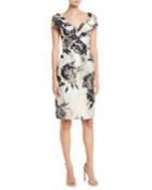 Metal Floral Off-shoulder