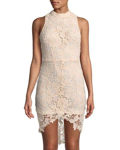 Samantha Fitted Lace High-low