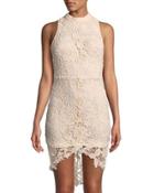 Samantha Fitted Lace High-low