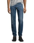 Buster L32 Faded Straight-leg Jeans, Blue