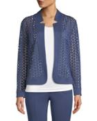 Laser-cut Open-front Jacket