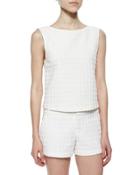 Eryn Patterned Boxy Top