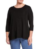 Plus Size High-low Knit Top