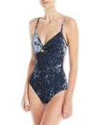 Dawn To Dusk Twist-front Maillot One-piece