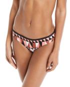 Jagged Geo Hipster Swim Bikini Bottom