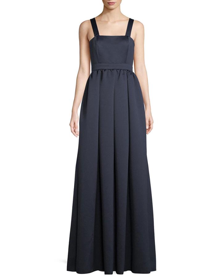 London Satin Open-back Gown