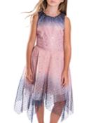 Odette Ombre Tulle Star Sequin Dress,