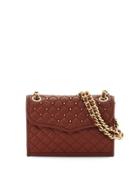 Quilted Mini Leather Shoulder Bag, Whiskey