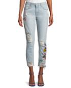 Logan High-rise Patchwork Jeans
