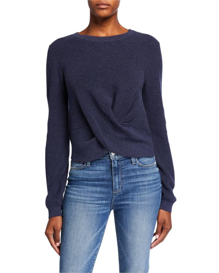 Twist Front Pullover
