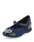 Bria Patent & Suede Mary Jane Flat, Blazer Blue
