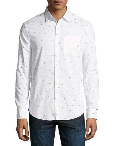 Long-sleeve Tennis Racket-print