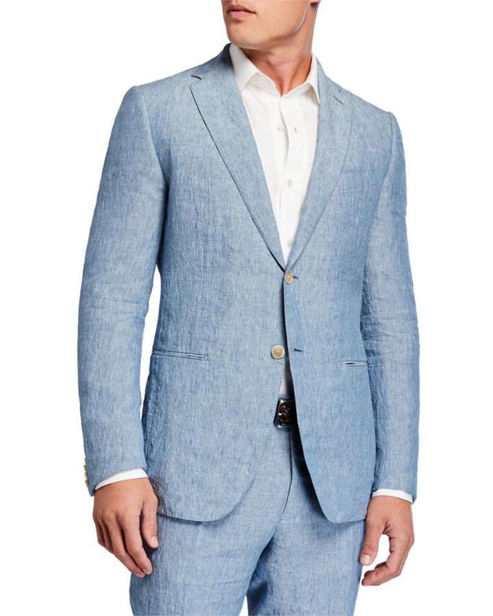 Caruso Linen-blend Two Piece