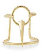 Pierced Pyramid Ring Cuff Bracelet