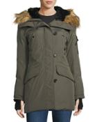 Faux Fur Trimmed Parka