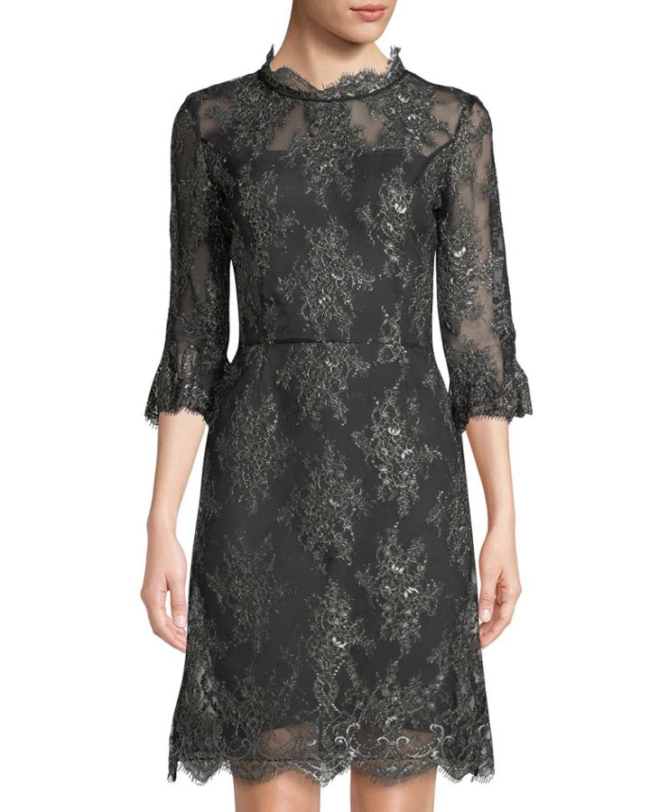 Embroidered Lace Half-sleeve
