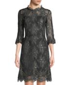 Embroidered Lace Half-sleeve