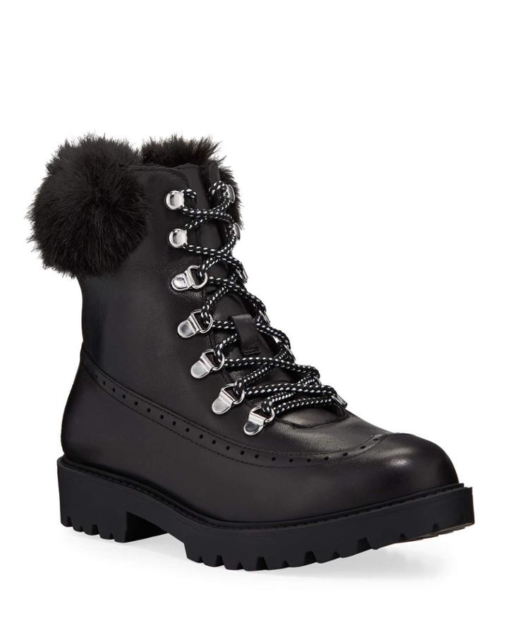 Raider Leather Faux-fur Booties