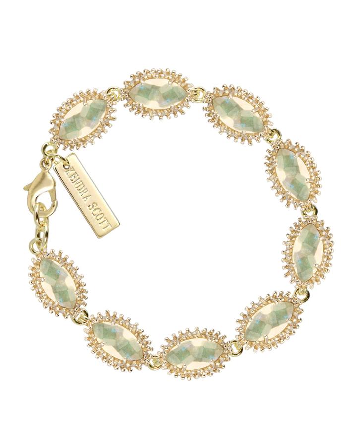 Kendra Scott Jana Iridescent Station Bracelet, Translucent, Women's, Size: