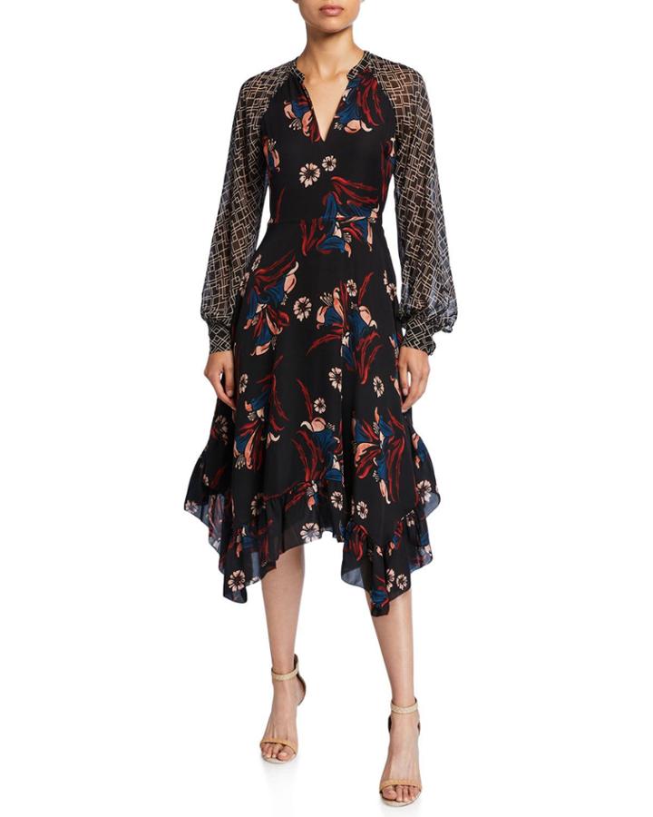 Morley Silk Handkerchief Dress
