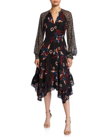 Morley Silk Handkerchief Dress