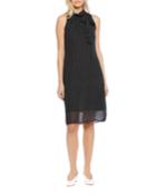 Gloria Polka-dot Tie-neck
