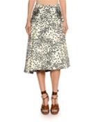 Printed Embellished Midi