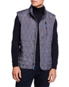 Men's Quilted Zip-pocket Vest