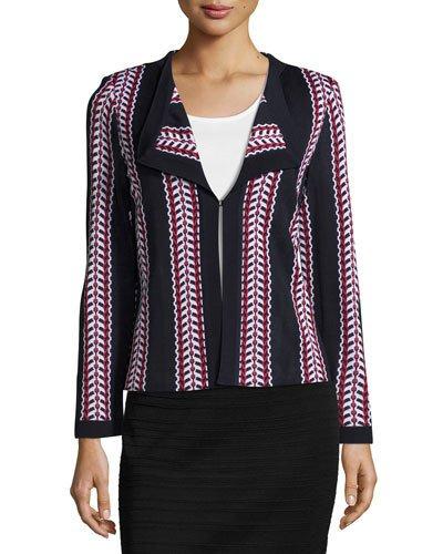 Striped Jacket, Navy/stripe