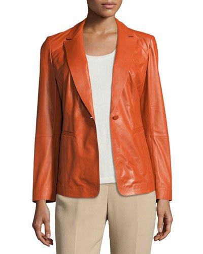 Stelly Leather-panel Jacket, Flare