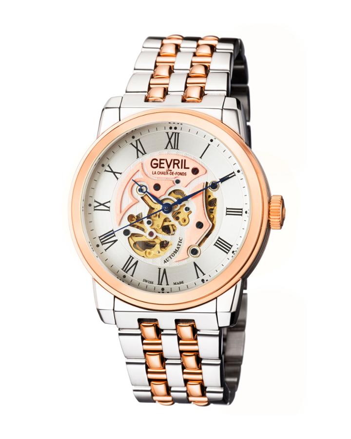 Men's Automatic Vanderbilt Two Tone Stainless Steel Bracelet Watch