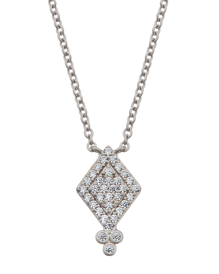 Pave Harlequin Bindi Drop Necklace