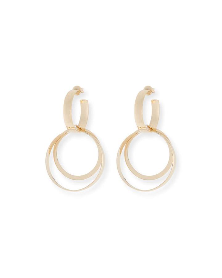 Alias 14k Small Curve Bond Hoop Earrings