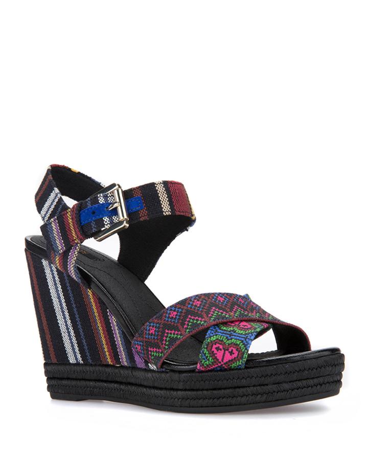 Anira Woven Fabric Wedge
