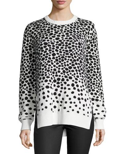 Dot-print Sweater,